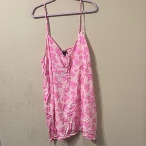 Plus Size Wild Fable Light Pink Floral Spaghetti Strap Dress sz 2X NWT NEW